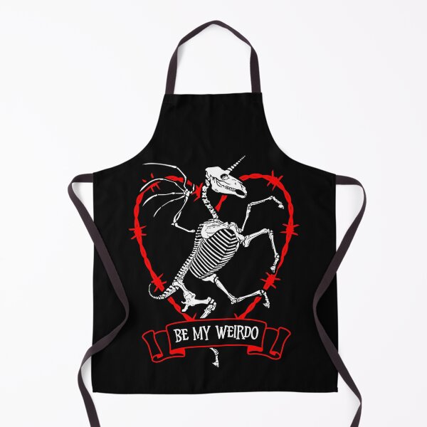 Item preview, Valentine Unicorn Alicorn Skeleton Be My Weirdo Goth Heart designed and sold by GrandeDuc.