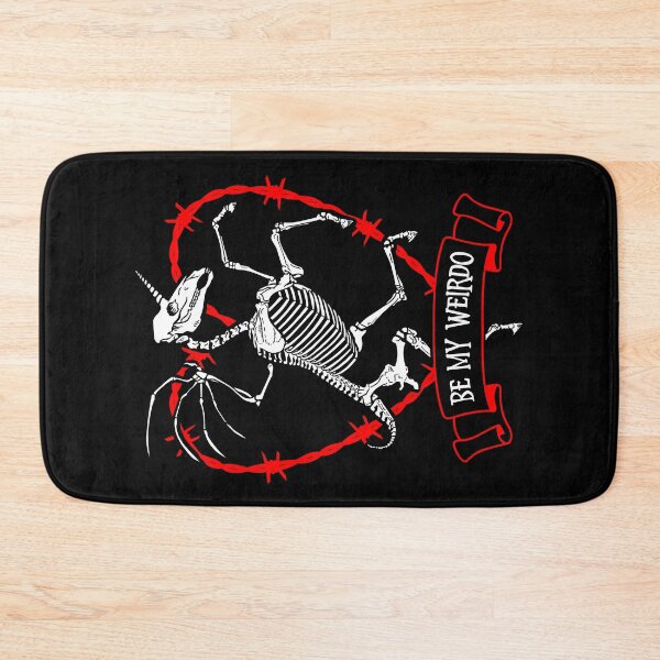 Item preview, Valentine Unicorn Alicorn Skeleton Be My Weirdo Goth Heart designed and sold by GrandeDuc.