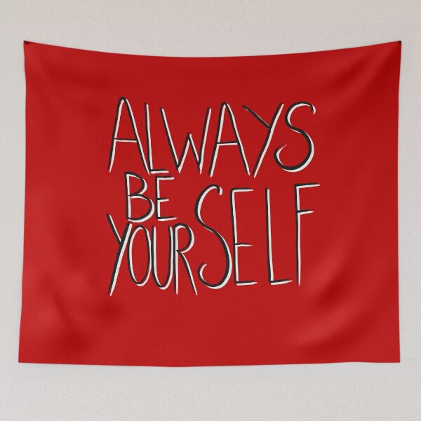 Item preview, Always be yourself black with white shadow designed and sold by gruthepidgeon.