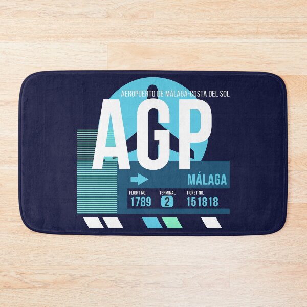 Item preview, Malaga (AGP) Airport Code Baggage Tag designed and sold by SLAG-Creative.