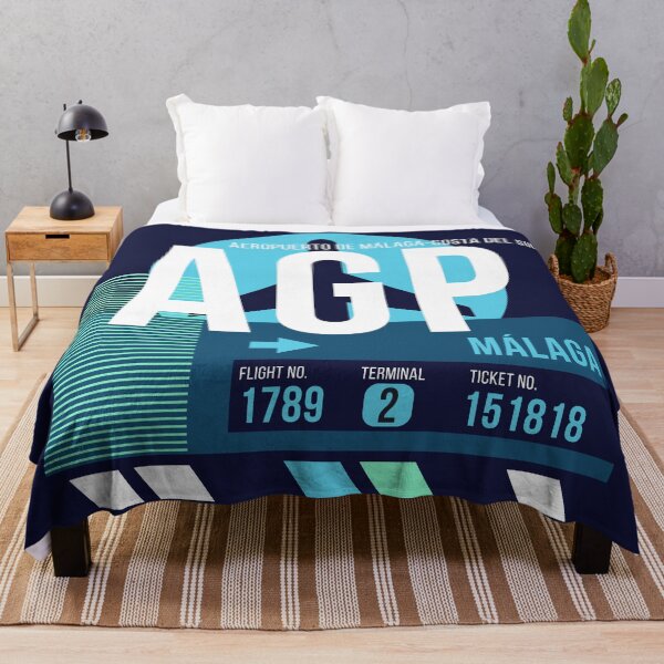 Item preview, Malaga (AGP) Airport Code Baggage Tag designed and sold by SLAG-Creative.