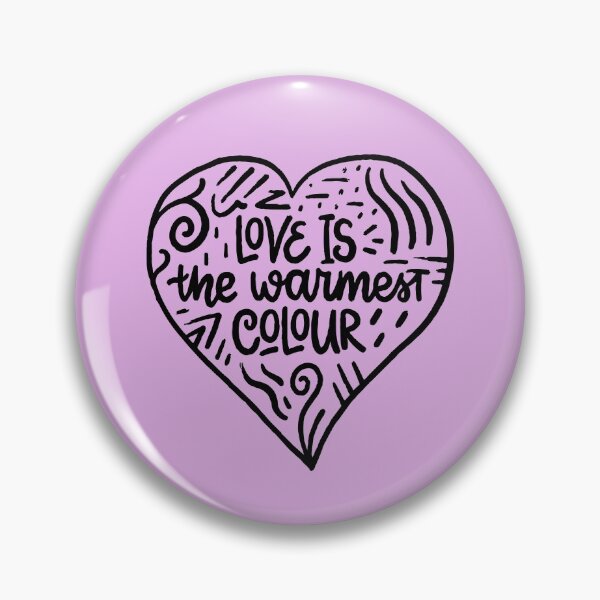 Item preview, Love is the warmest colour designed and sold by letterbrighter.