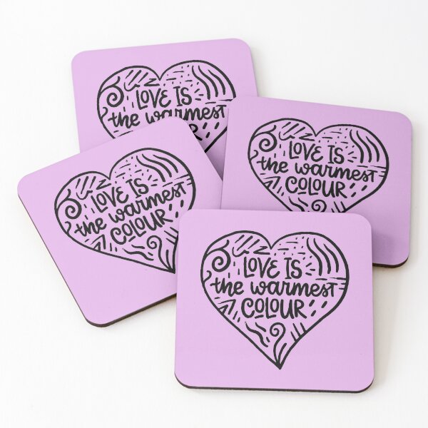 Item preview, Love is the warmest colour designed and sold by letterbrighter.
