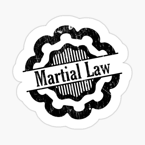 martial law Sticker
