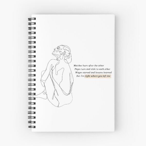 Item preview, Right where you left me - Taylor Swift (single line art) designed and sold by nd-creates.