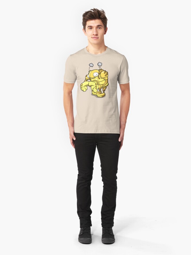 Alternate view of Exterminate... Please...? Slim Fit T-Shirt