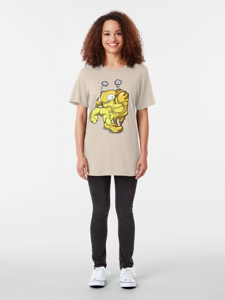 Alternate view of Exterminate... Please...? Slim Fit T-Shirt