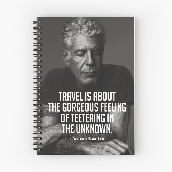 Item preview, Anthony Bourdain Travel Quote designed and sold by Getawayly.
