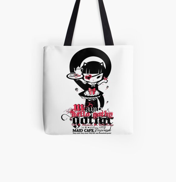 Meido Cafe All Over Print Tote Bag