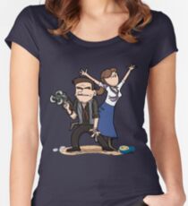 You know what, keep the girl. Dept is gone. Women's Fitted Scoop T-Shirt