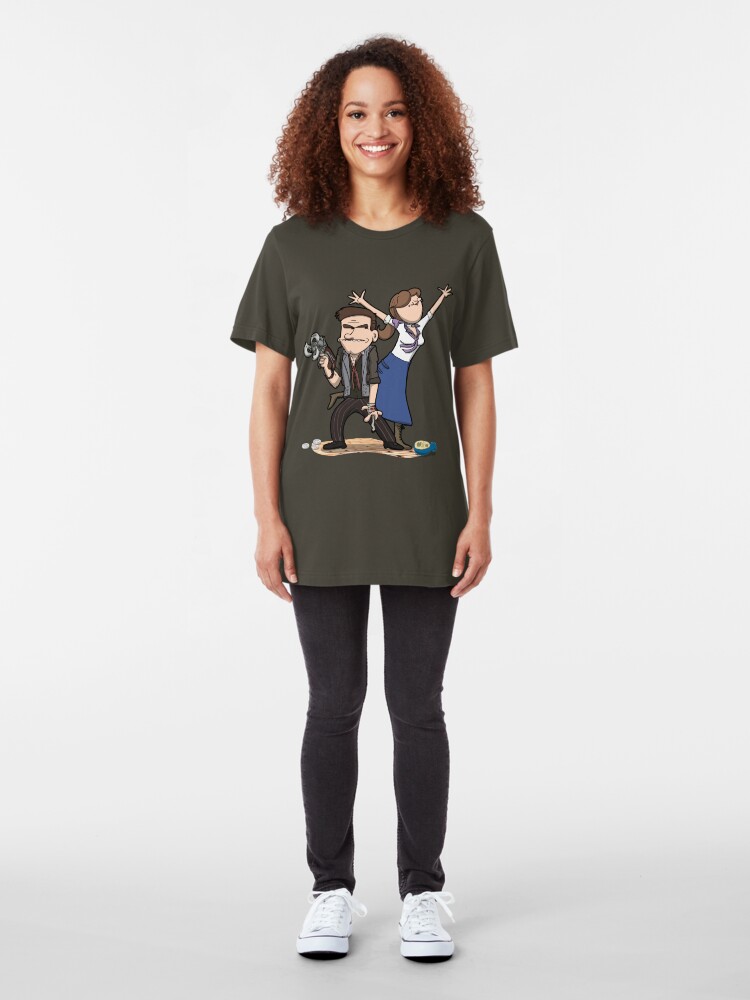 Alternate view of You know what, keep the girl. Dept is gone. Slim Fit T-Shirt