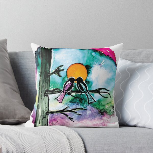 Item preview, alcohol ink twilight love designed and sold by Clare Symington.