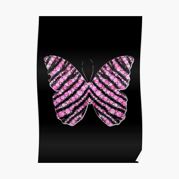 Purple Butterfly Emoji Beautiful Butterfly Poster By Salmannoor Redbubble