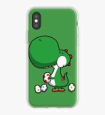 Egg Chuckin' Dinosaur iPhone Case