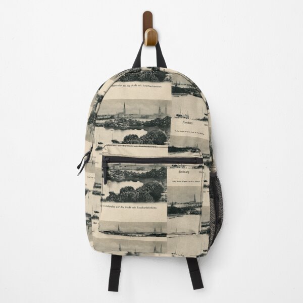 Item preview, Hamburg 1900 Panoramic view of the city from Alster river designed and sold by aapshop.