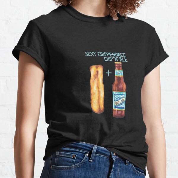 Cute Food Pun - Sexy Chip 'N" Ale Classic T-Shirt