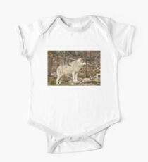 Solitary Timber Wolf One Piece - Short Sleeve