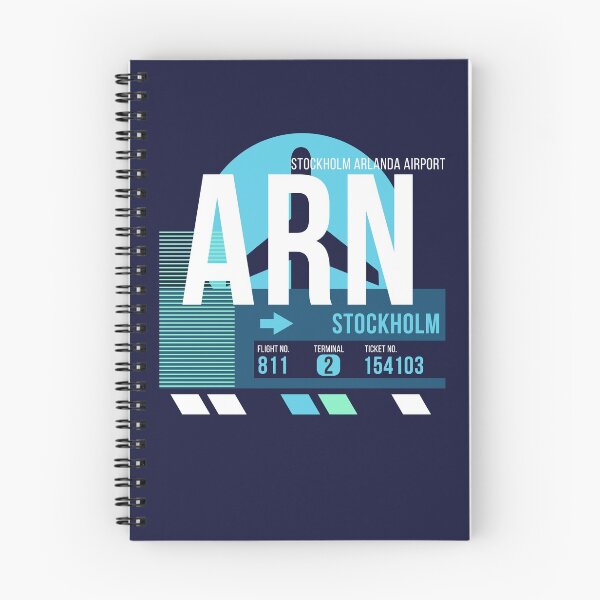 Item preview, Stockholm (ARN) Airport Code Baggage Tag designed and sold by SLAG-Creative.