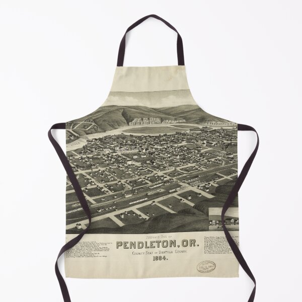 Item preview, Aerial View of Pendleton, Oregon (1884) designed and sold by allhistory.