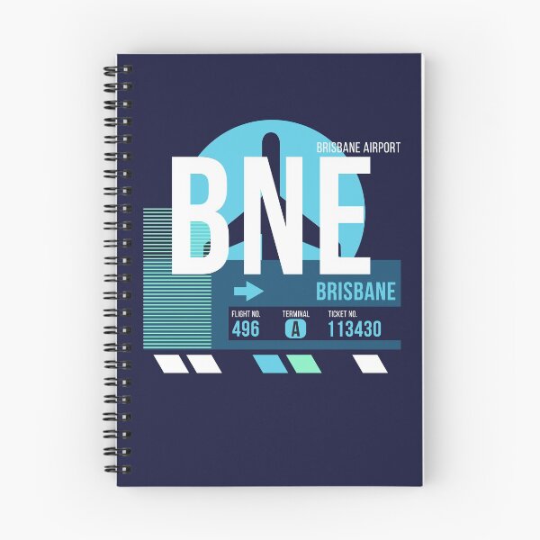 Item preview, Brisbane (BNE) Airport Code Baggage Tag designed and sold by SLAG-Creative.