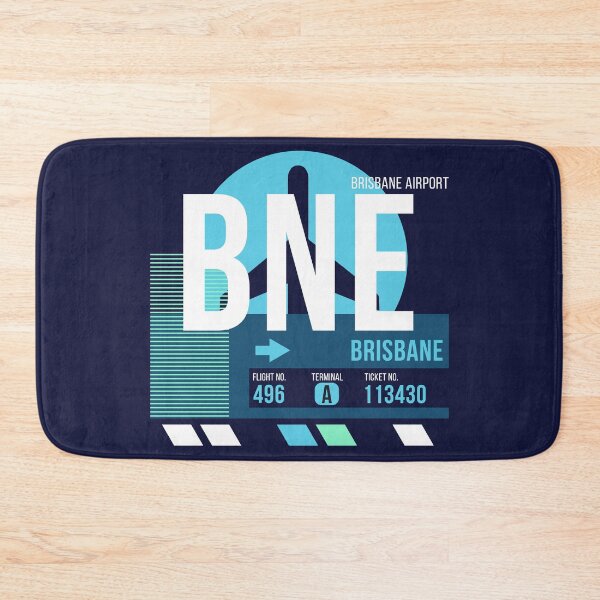 Item preview, Brisbane (BNE) Airport Code Baggage Tag designed and sold by SLAG-Creative.
