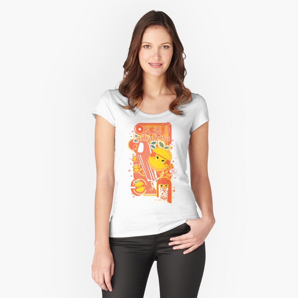Item preview, Fitted Scoop T-Shirt designed and sold by popsho.