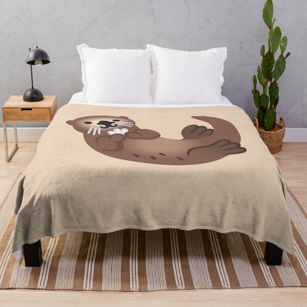 Pillowcases Cute Cuddly Otter Animal Print Duvet Quilt Cover Bedding Set 