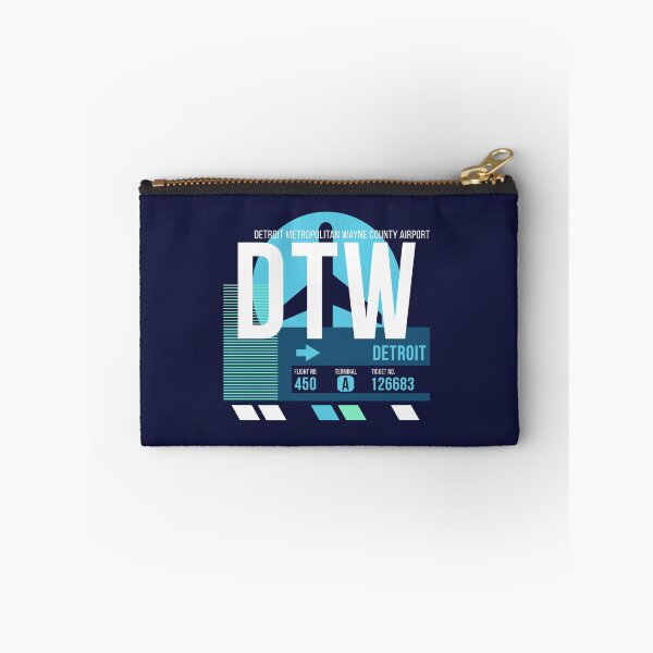 Item preview, Detroit (DTW) Airport Code Baggage Tag designed and sold by SLAG-Creative.