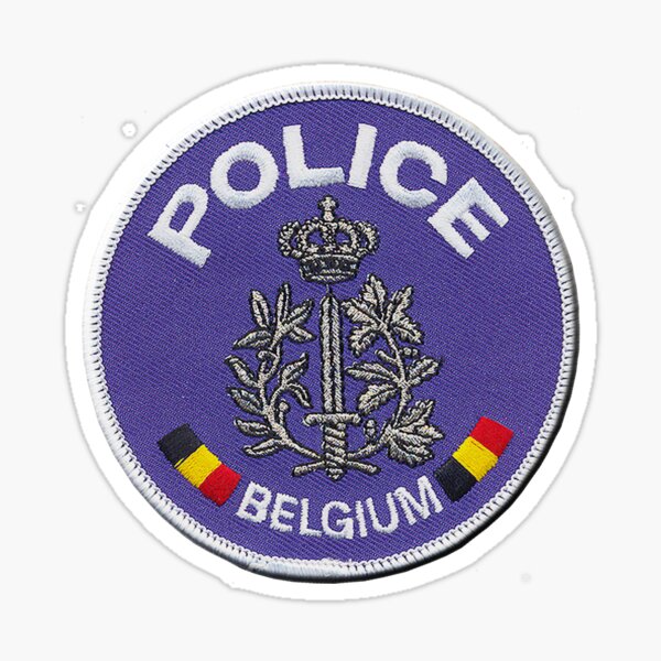 Polizei - ein Aufkleber / Sticker blau Polizeistern Polizeiaufkleber für  Windschutzscheibe _ für Sammler_ von Polizei police