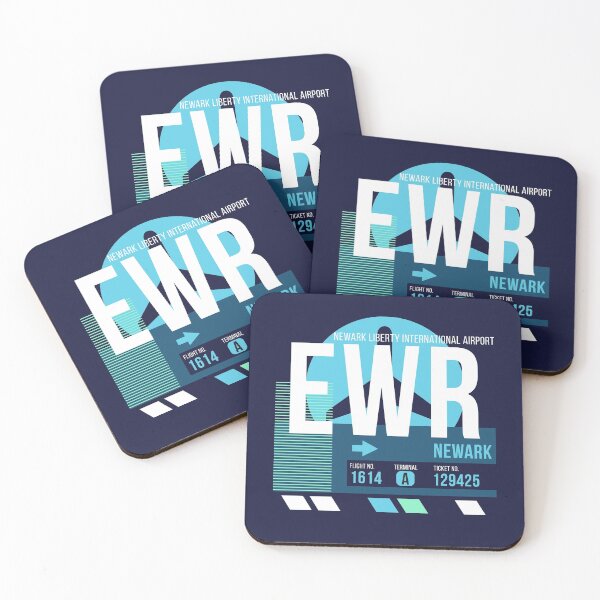 Item preview, Newark (EWR) Airport Code Baggage Tag designed and sold by SLAG-Creative.