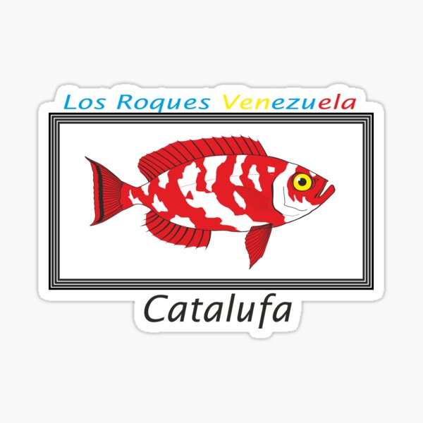Fish, catalufa, Venezuela, los Roques Pegatina