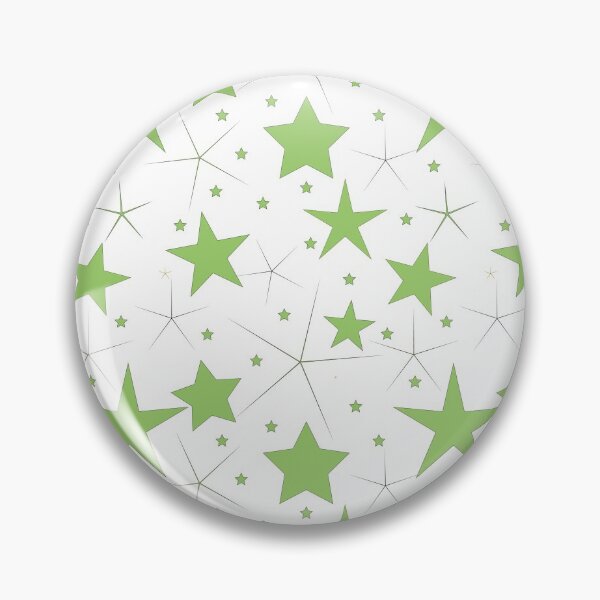Item preview, green vector stars seamless pattern on the white background- Green and white. designed and sold by linagaiaart.