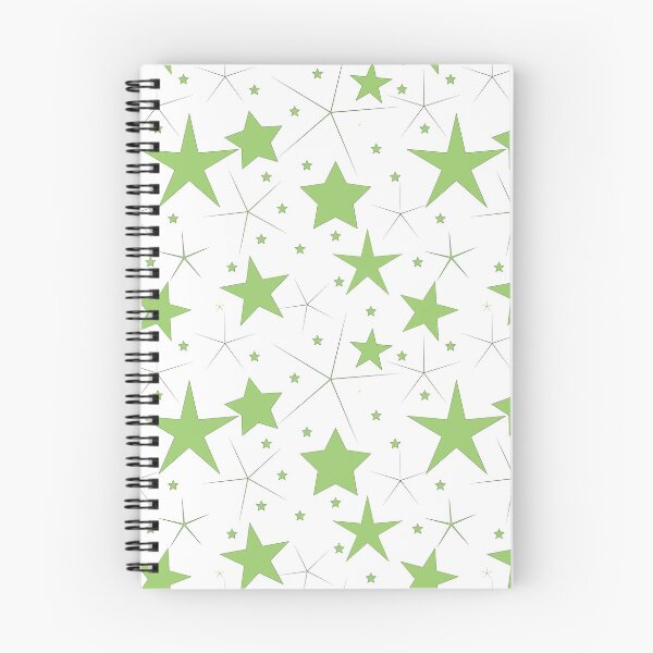 Item preview, green vector stars seamless pattern on the white background- Green and white. designed and sold by linagaiaart.