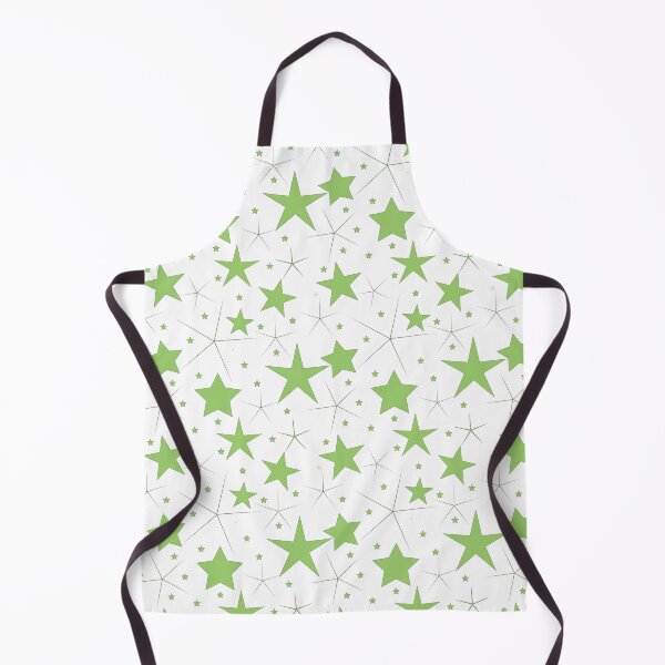 Item preview, green vector stars seamless pattern on the white background- Green and white. designed and sold by linagaiaart.