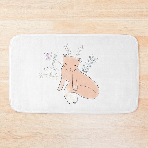 Item preview, Cute Fox with Flowers designed and sold by kelnan.