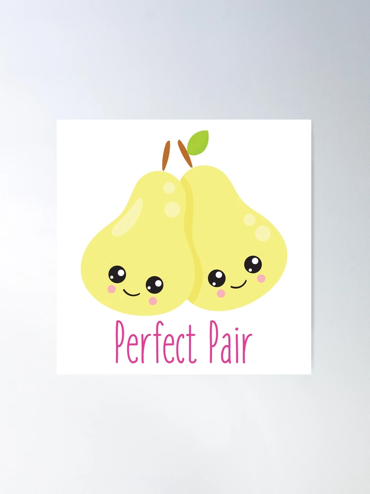The Perfect Pair of Pear Valentine's Day Card 6431766 Vector Art at Vecteezy