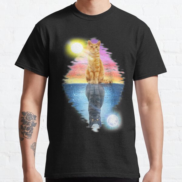 Cute Sun and Moon Cats Classic T-Shirt