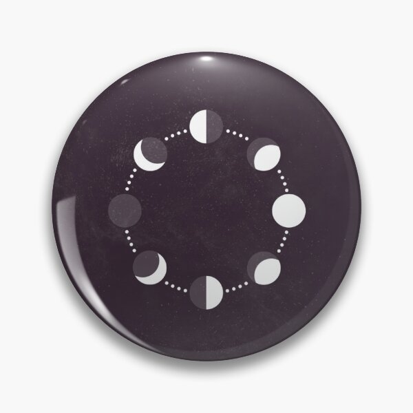 Item preview, Minimal Lunar Cycle Illustration - Void Purple designed and sold by pixelstag.