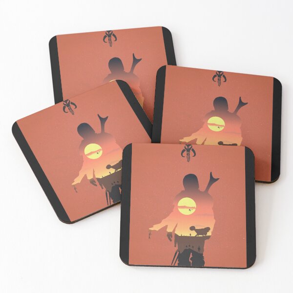Item preview, Mando This is the Way Sunset - Minimalist Silhouette Style - TV Show Art designed and sold by PopCultArcade.