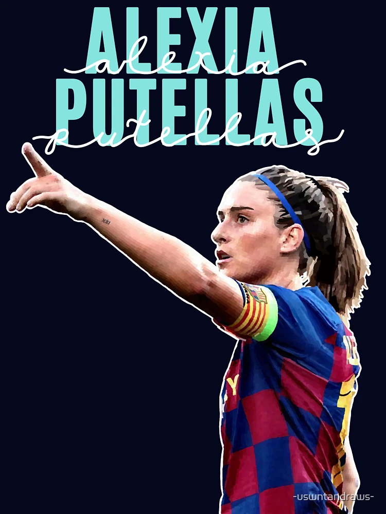 Camiseta esencial con la obra «Alexia Putellas» de -uswntandraws