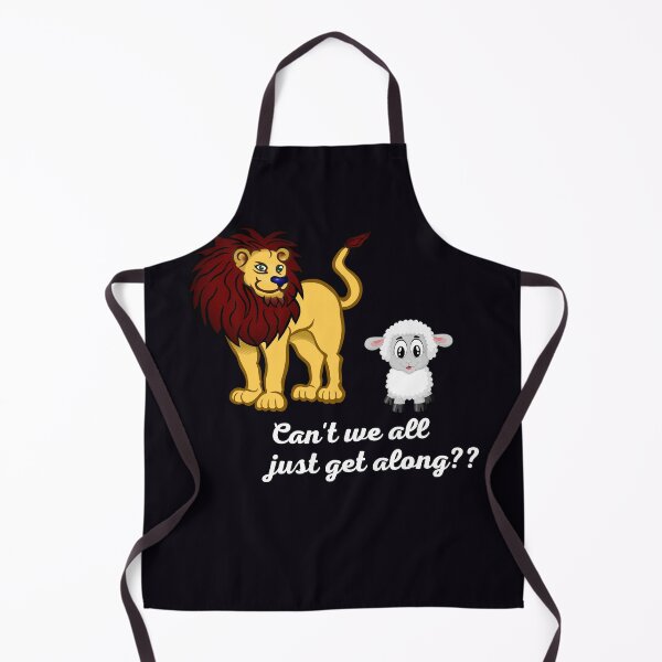 Item preview, "Can't We All Just Get Along??" . . ." Sure we can," said the Lion to the little lamb. "Come closer, little one."." designed and sold by JoelsCorner.