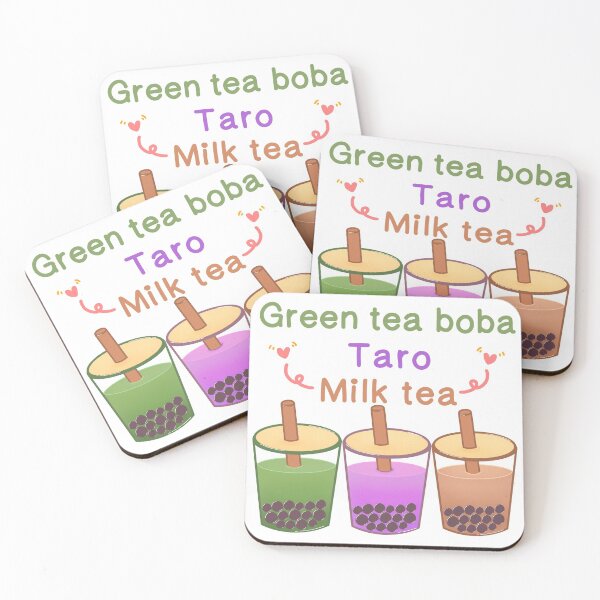 Item preview, Green Tea Boba And Taro And Milk Tea designed and sold by Nadisth.