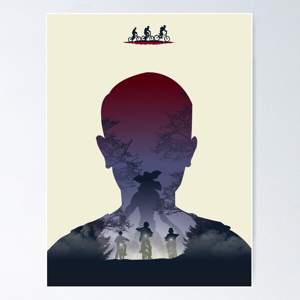 Item preview, Demogorgon - Minimalist Silhouette Style - TV Show Art designed and sold by PopCultArcade.