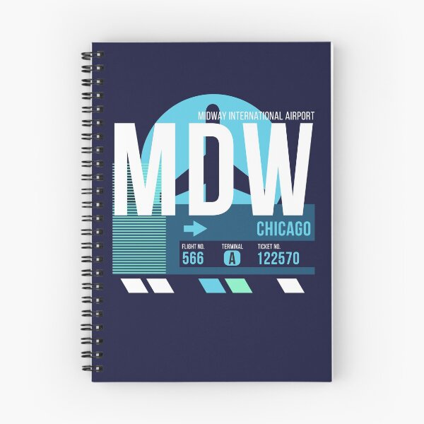 Item preview, Chicago Midway (MDW) Airport Code Baggage Tag designed and sold by SLAG-Creative.