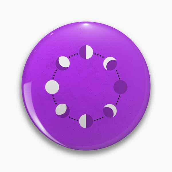 Item preview, Minimal Lunar Cycle Illustration - Ancient Purple designed and sold by pixelstag.
