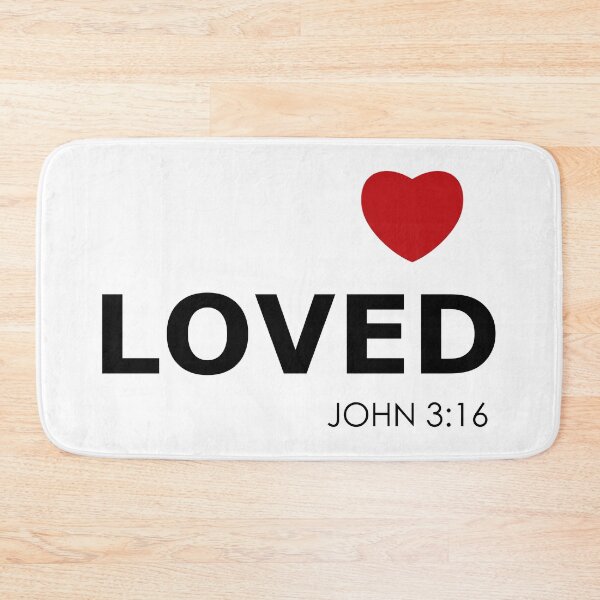 Item preview, Loved - John 3:16 Bible Quote designed and sold by Marc Scott-Parkin.