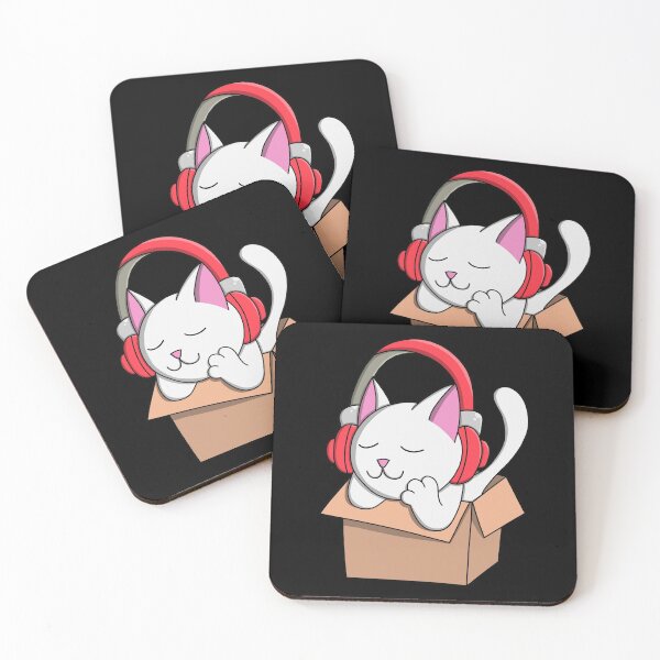 Item preview, Headphone Cat in Box designed and sold by palaco210.