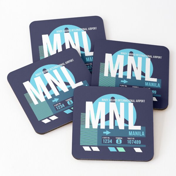 Item preview, Manila (MNL) Airport Code Baggage Tag designed and sold by SLAG-Creative.