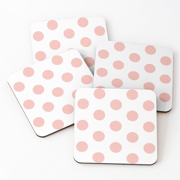 Item preview, Large BABY PINK & WHITE POLKA DOTS designed and sold by RachelMacht.