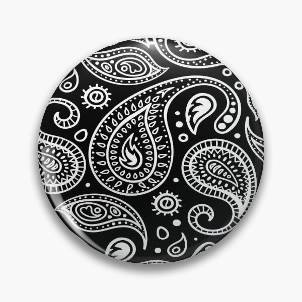 Item preview, Black and White Paisley Pattern designed and sold by TugaCreations.